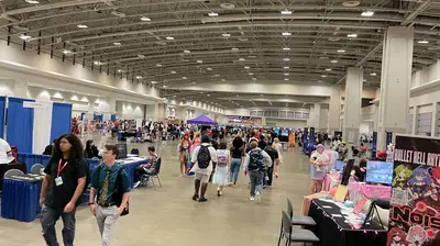 The video gaming hall.