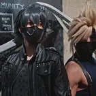 @skyiejinxs Noctis from Final Fantasy XV @greatneos Cloud Strife from Final Fantasy VII
